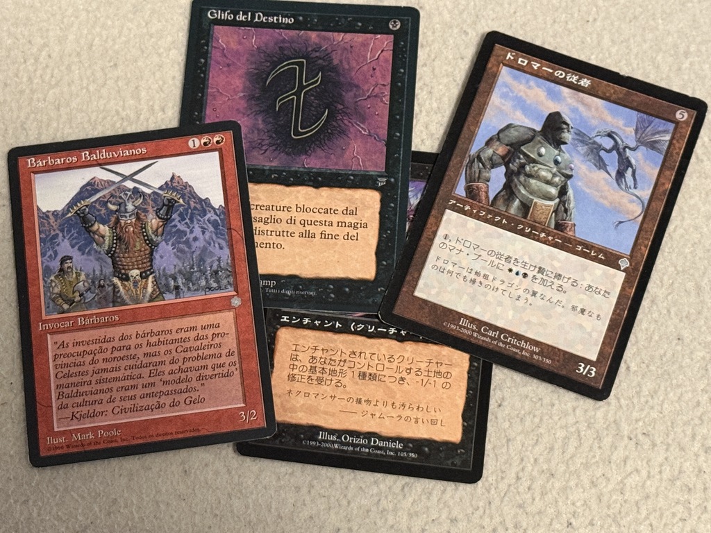 MTG Karten Sprache